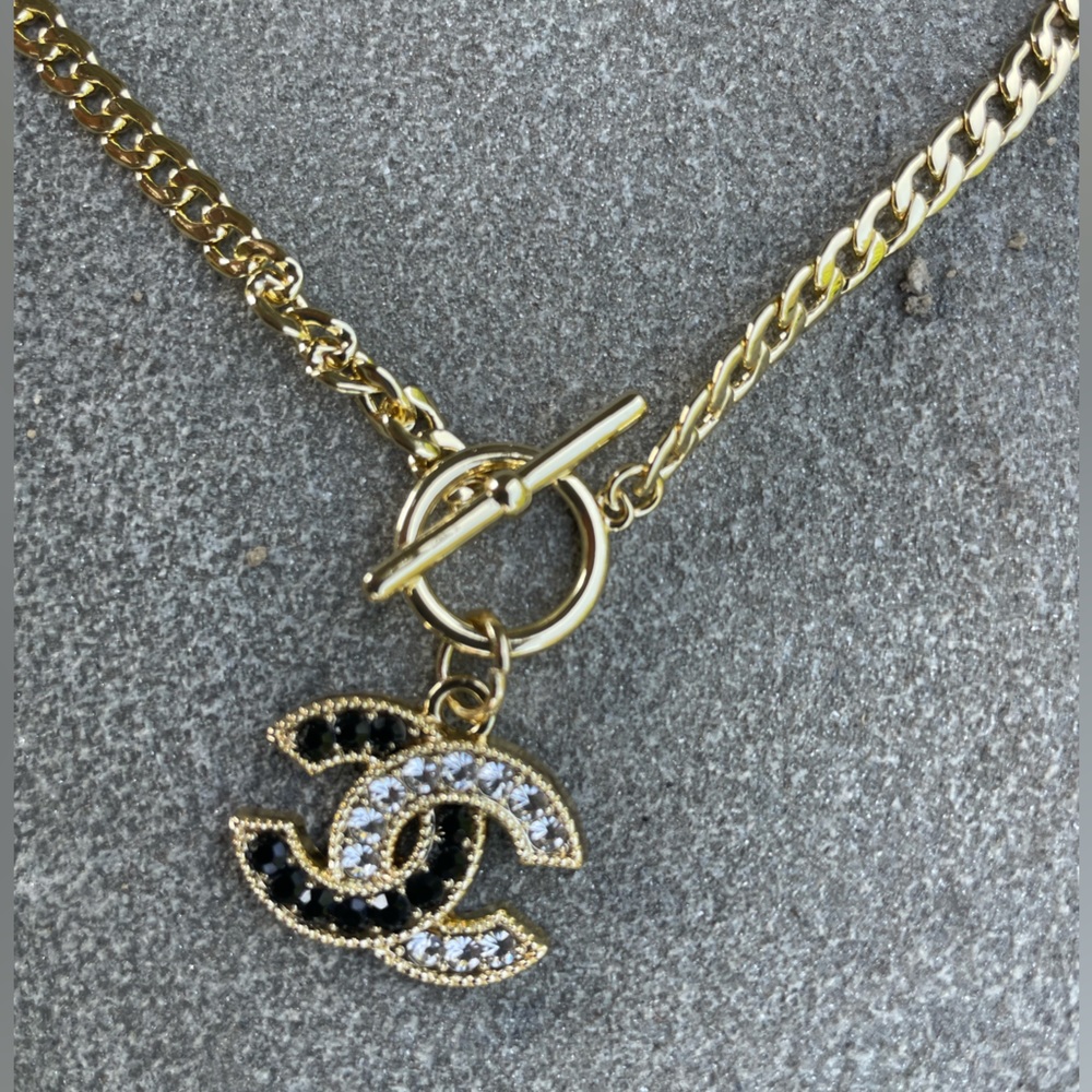 Luxury 18K Gold Plate Toggle Necklace